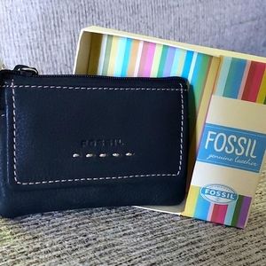 Fossil coin cards license holder wallet NWT